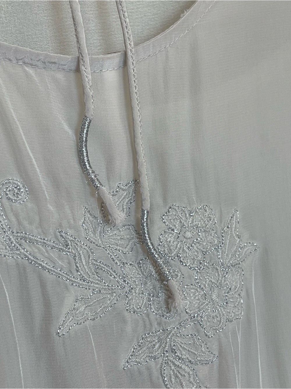 Free People Many Moons Midi Lace Slip Dress Sz S Beige Cream Fairy Romantic - Picture 10 of 15